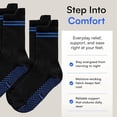 thumbnail image 6 of Joe & Bella Non Slip Gripper Socks – 3-Pack Compression Socks for Women Home, Hospital & Safety Fall Prevention – Breathable Cotton Blend, Easy On/Off Grab Tabs, Secure Traction - Black, Large, 6 of 6