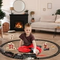 thumbnail image 6 of JBeeCtrl Train Set for Kids with Remote Control Electric Train Toys for Boys Girls RC Train Toys with Smokes, Lights & Sound, Birthday Christmas Birthday Gifts for Kids 3 4 5 6 7 8 Years Old, 6 of 9