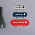 thumbnail image 2 of Signs ByLITA Designer Please Pay Here Sign (Ivory/Dark Brown) - Small (5 Pack), 2 of 8