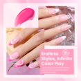 thumbnail image 3 of Set de esmaltes de uñas en gel Beetles Pink, 6 colores Nude Baby Pink, 3 of 6
