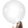 thumbnail image 5 of Sunjoy Tech Giant Balloons 36-Inch Clear Balloons, Big latex balloons Large Transparent Balloon for Photo Shoot/Birthday/WeddingParty/Festivals/Event Decorations, 5 of 8