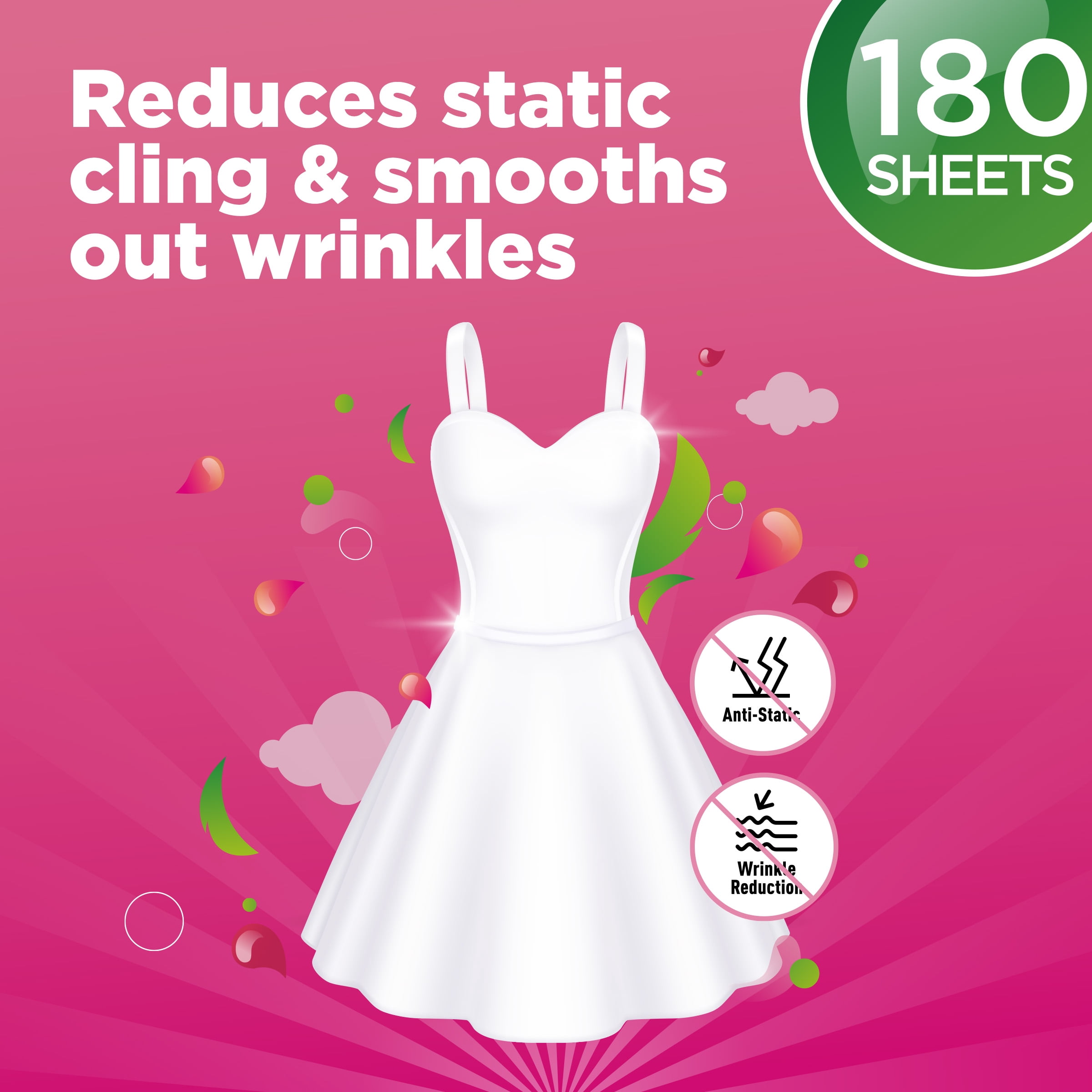 Great Value Ultimate Fresh Dryer Sheets, Paradise Fresh, 180 Count, Compare to Gain®