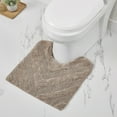 thumbnail image 3 of Better Trends 5 Piece Bathroom Rug Set 100% Cotton Extra Soft Tufted Bath Rug Water Absorbent Non-Slip Bath Mat Machine Washable (Beige) Hugo Collection, 3 of 7