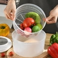 thumbnail image 4 of Secador de verduras Salad Spinner de 5 litros de capacidad, color verde y blanco, 4 of 5