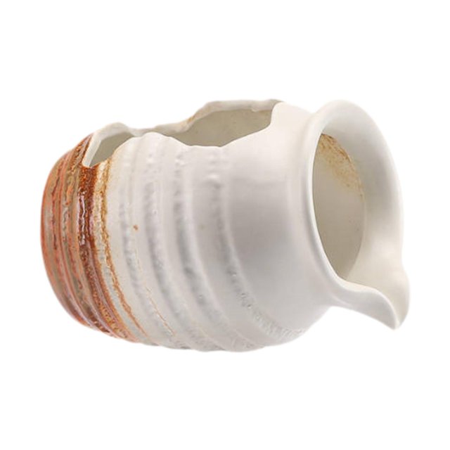 simhoa Circulating Water Clay Pot Decorative Ceramic Jar Waterfall for Home Outside White
