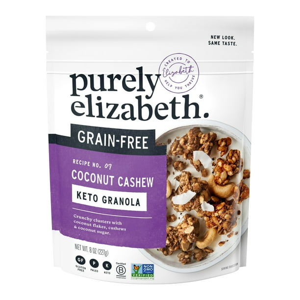Purely Elizabeth Coconut Cashew GrainFree Keto Granola Clusters