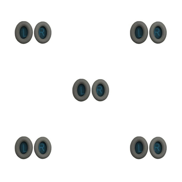Tholdsy 1 par de almohadillas para los oídos, esponja transpirable profesional, accesorios para orejeras, reemplazo para auriculares QC35, gris + Type1 NO1