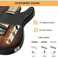 thumbnail image 5 of NALYL 39" GTL Electric Guitar for Music Lover, SS Pickups Maple Fingerboard with Accessories Pack Guitar Bag(Sunset), 5 of 8