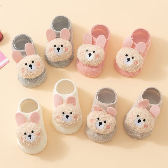 hengsof Baby Socks,Rabbit Non Slip Socks for Newborn Preemie Infant Cute Princess Dress Ankle Sock