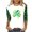 B18 White summer tops for women clearance under $5, variant on Cagogo Ladies Loose Fitting St Patricks Day Tshirts Shirts Summer Basic Tops 3/4 Length Sleeve Irish Shamrock Clover Lucky Green Crewneck T Shirts Going Out White Blouses Clothes