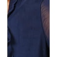 thumbnail image 5 of INSPIRE CHIC Mesh Shrug for Women's Ruffled Open Front Cropped Cardigan XL Dark Blue, 5 of 6