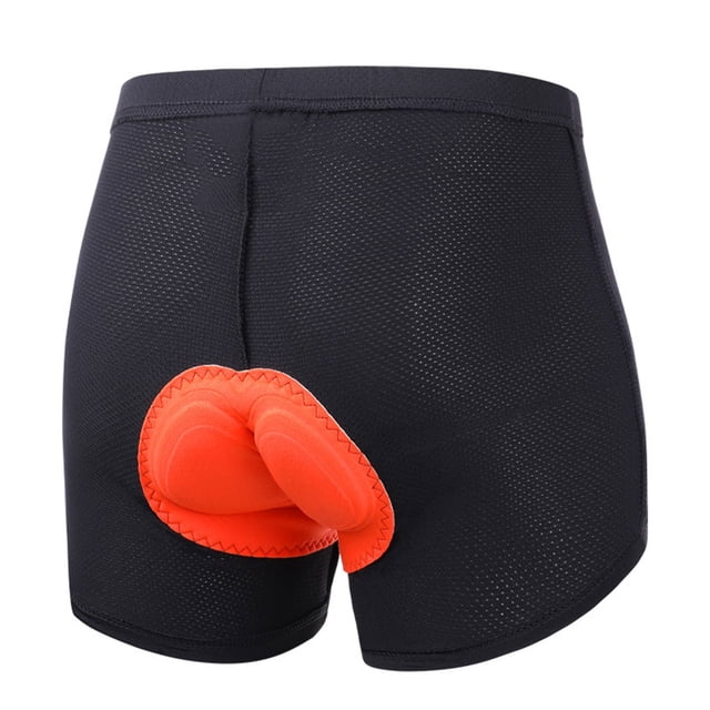 Zjloe7sa Men's Lingerie Set Unisex Padded Gel Shorts Fully Breathable Underpants For Cycling Riding Touring Black