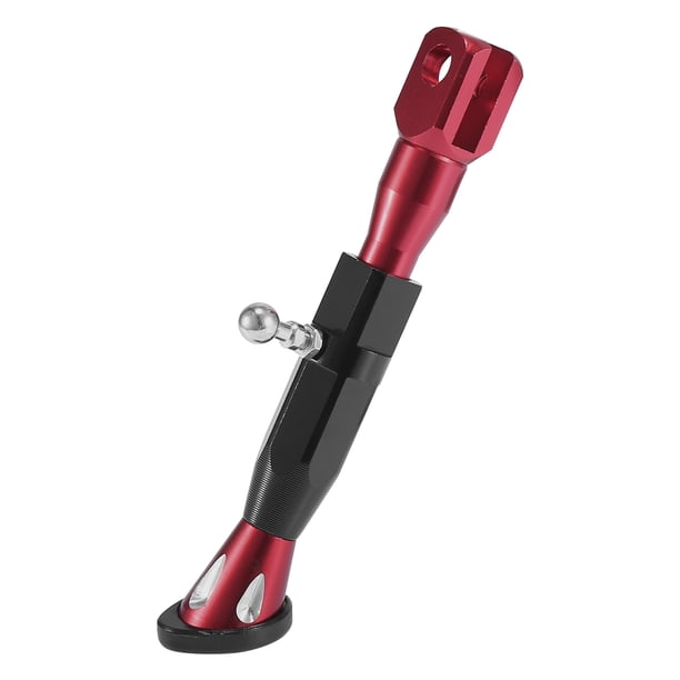 Soporte Lateral Ajustable Unique Bargains para Motocicleta Scooter Rojo Negro