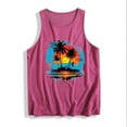 thumbnail image 4 of Xysaqa Womens Tank Tops Summer Palm Tree T Shirts for Women Casual Cotton Sleeveless Workout Tops Hawaiian Beach Graphic Tees Top S-2X, 4 of 4