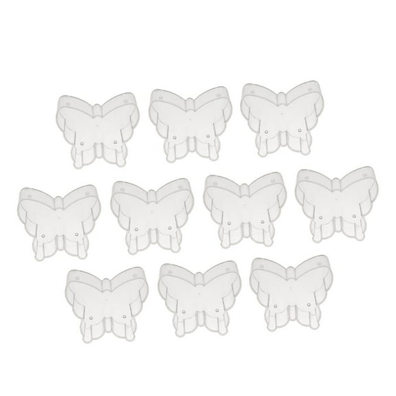 Empty Clear / Colored Tealight Cups Candle - Clear, butterfly 49mm