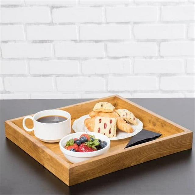 Cal Mil 3474-99 Madera dans le Plateau à Café de la Chambre - Brun