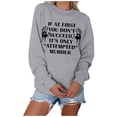 thumbnail image 2 of Vedolay Womens Hoodies Pullover Women's Oversized Sweatshirt Basic Solid Sleeve Hooded Pullover Tops,Gray M, 2 of 5