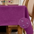 thumbnail image 1 of BALCONY & FALCON Rectangle Tablecloth Heavy Water Proof Table Cloth Decorative Linen Tablecloths for Dining Parties Kitchen Use (Purple, 47x47), 1 of 6