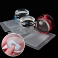 thumbnail image 2 of Heallor-Plantilla de Arte de uñas de cabeza de gelatina con raspador, placa de estampado profesional de silicona, herramientas de estampación, juego de estampador de uñas, manicura Acc, 2 of 5