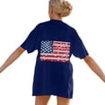 thumbnail image 4 of Blusas de Manga Corta Casuales para las Mujeres Verano Cuello Redondo Moda Impresa Blusa, Top Ligero para el Hogar Y Diario, 4 of 7