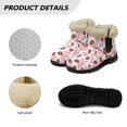 thumbnail image 6 of Psesaysky Strawberry Pink Snow Boots for Girls Ladies Winter Warm Ankle-Protect Plush Short Booties Size 6-12, 6 of 7