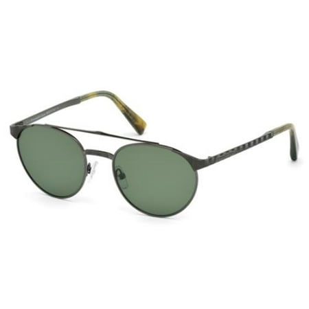 - ERMENEGILDO ZEGNA Sunglasses EZ0026 08N Shiny Gunmetal 52MM