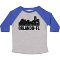 thumbnail image 3 of Inktastic Orlando Skyline with Grunge Boys or Girls Toddler T-Shirt, 3 of 5