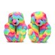 thumbnail image 1 of Zapatillas DOVORSY Teddy Bear Fuzzy Rainbow para mujer, 1 of 9