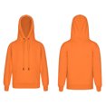 thumbnail image 3 of Sholeno Kids Boys Cotton Casual Sweatshirt Long Sleeve Hoodied Solid Color Pullover Tops Orange 150, 3 of 8