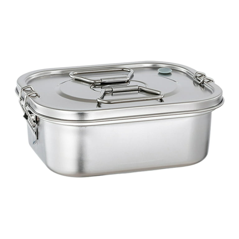 Stainless Steel Lunch Box for Adults Student Office Worker Use