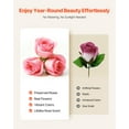 thumbnail image 6 of VEVOR Forever Flowers, 27 Preserved Roses in a Heart Shape Box, Eternal Flowers Immortal Bouquet Birthday Present for Women Her Wife Mothers, Anniversary, Valentine's Day,Christmas, Pink, 6 of 9