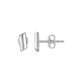 thumbnail image 1 of 14k White Gold Polished Rectangular Post Earrings, 1 of 2