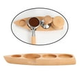 thumbnail image 3 of DOLITY Coffee Tamper Holder Countertop Boat Shape Espresso Station for Coffee Accessory Beech 51mm, 3 of 9