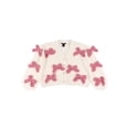 thumbnail image 4 of Forever 21 WGA Shaker Knit Cardigan With Bow Appliques, Color-Cream/Pink, Size-M, 4 of 5
