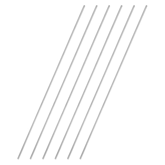 6 Pack 304 Stainless Steel Round Rod 5/64" Diameter 12" Length Solid Rod