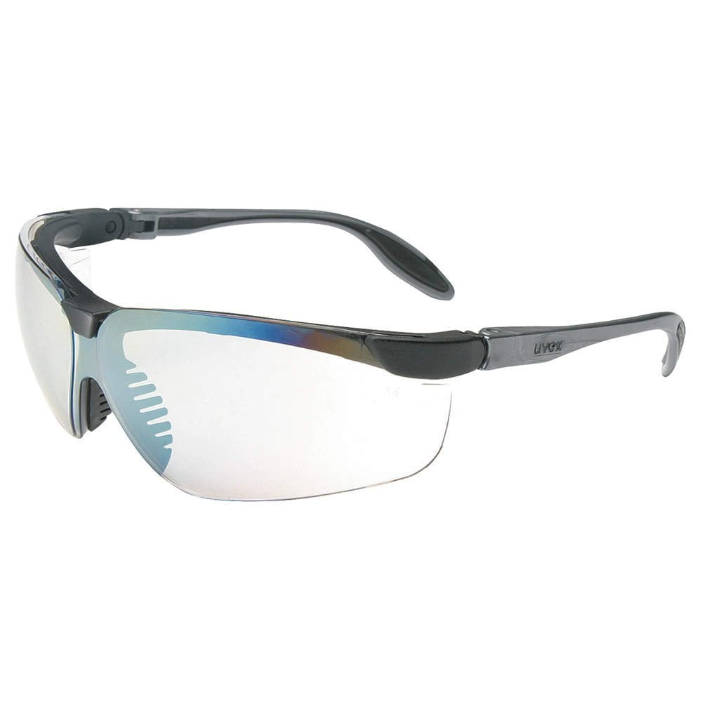 uvex - S3703 Genesis Slim Safety Eyewear, Pewter and Black Frame, SCT ...