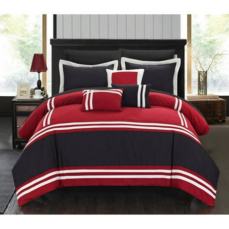 Chic Home Georgette 10 Piece Bed In A Bag Comforter Set Walmart Com