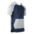 thumbnail image 6 of ZIMEGO Men's Color Block Short Sleeve Pullover Pocket Hiphop Thin Hoodie Shirt, 6 of 6