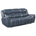 thumbnail image 3 of Sloane 2-piece Upholstered Reclining Sofa Set Blue, 3 of 18