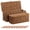 Brown, variant on Brownlily Cable Management Box,Handwoven Rattan Cord Organizer with Open Slots for Power Strip,Large,Brown