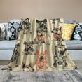 thumbnail image 2 of Autua German Shepherd Blanket Gifts for Kids Women Adult Girls,Cartoon Puppy Dog Throw Blankets,Soft Comfy Lightweight for Home Couch Bed Sofa Farm Cool Decor,Playful Pet Art  40x50in, 2 of 6