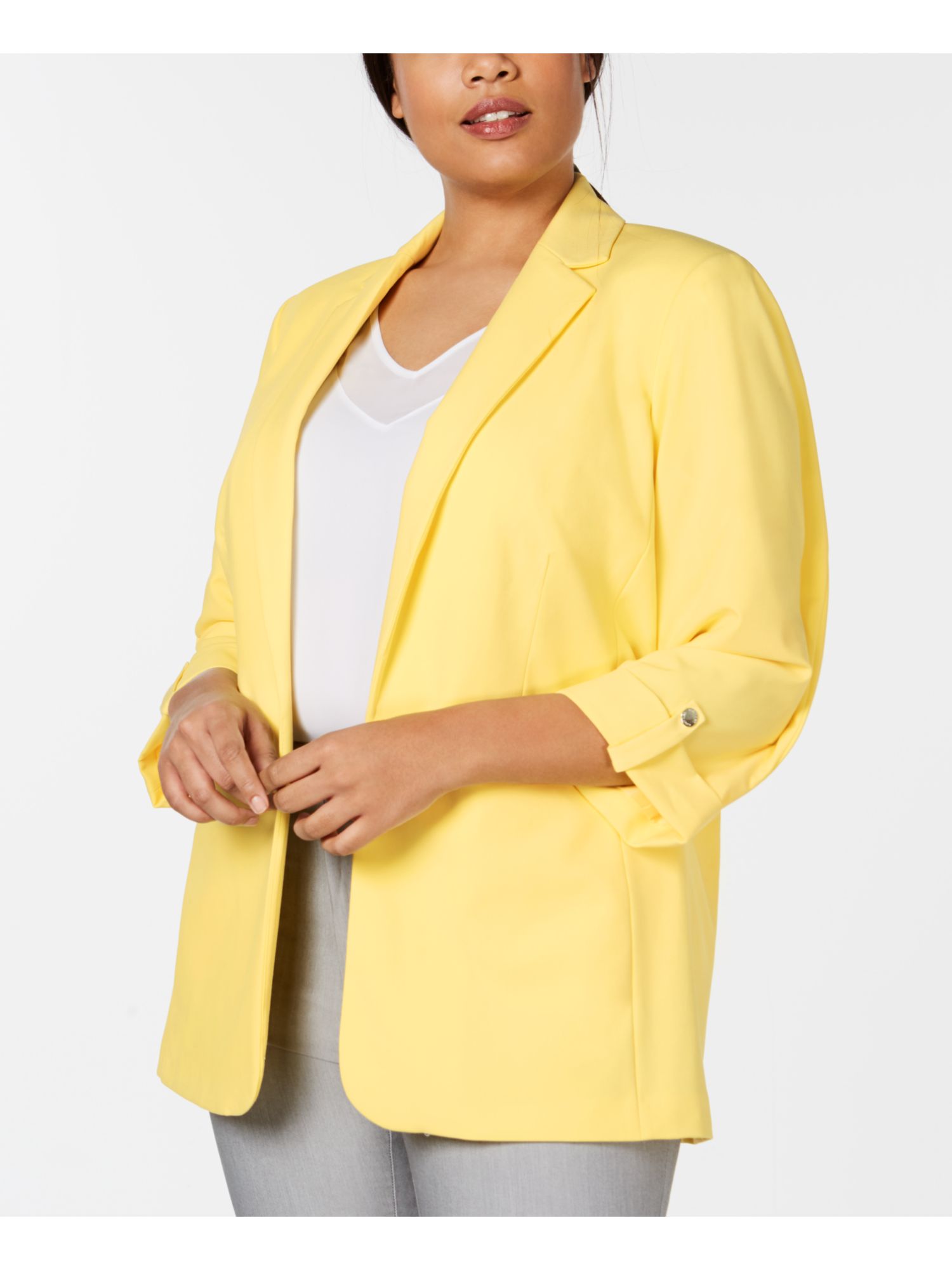 CALVIN KLEIN Yellow Blazer Wear To Work Jacket Plus 3X in Indonesia. 706294695