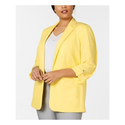 CALVIN KLEIN Yellow Blazer Wear To Work Jacket Plus 3X in Indonesia. 706294695