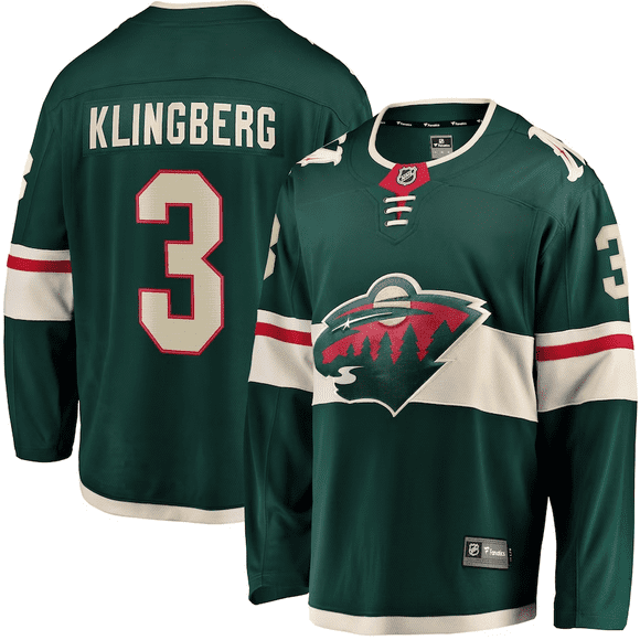 John Klingberg Minnesota Wild NHL Fanatics Breakaway Home Jersey, X-Large