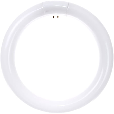 FCL30/50K T9 Round Fluorescent Circline Lamp, 30 Watts, 1800 Lumens, 5000K Daylight, 10000 Rated Hours, RoHS Compliant, G10Q 4-Pin Base, 1 Pack