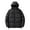 Black, variant on Mens Cotton Padded Clothing Autumn Winter Trend Color Combination Thick Cotton Padded Hooded Coat