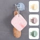 thumbnail image 4 of Advancent Gancho colgador autoadhesivo montado en la pared giratorio doble gancho ajustable sin perforaciones soporte decorativo accesorios para Organizadores de utensilios de cocina verde 5 piezas, 4 of 6