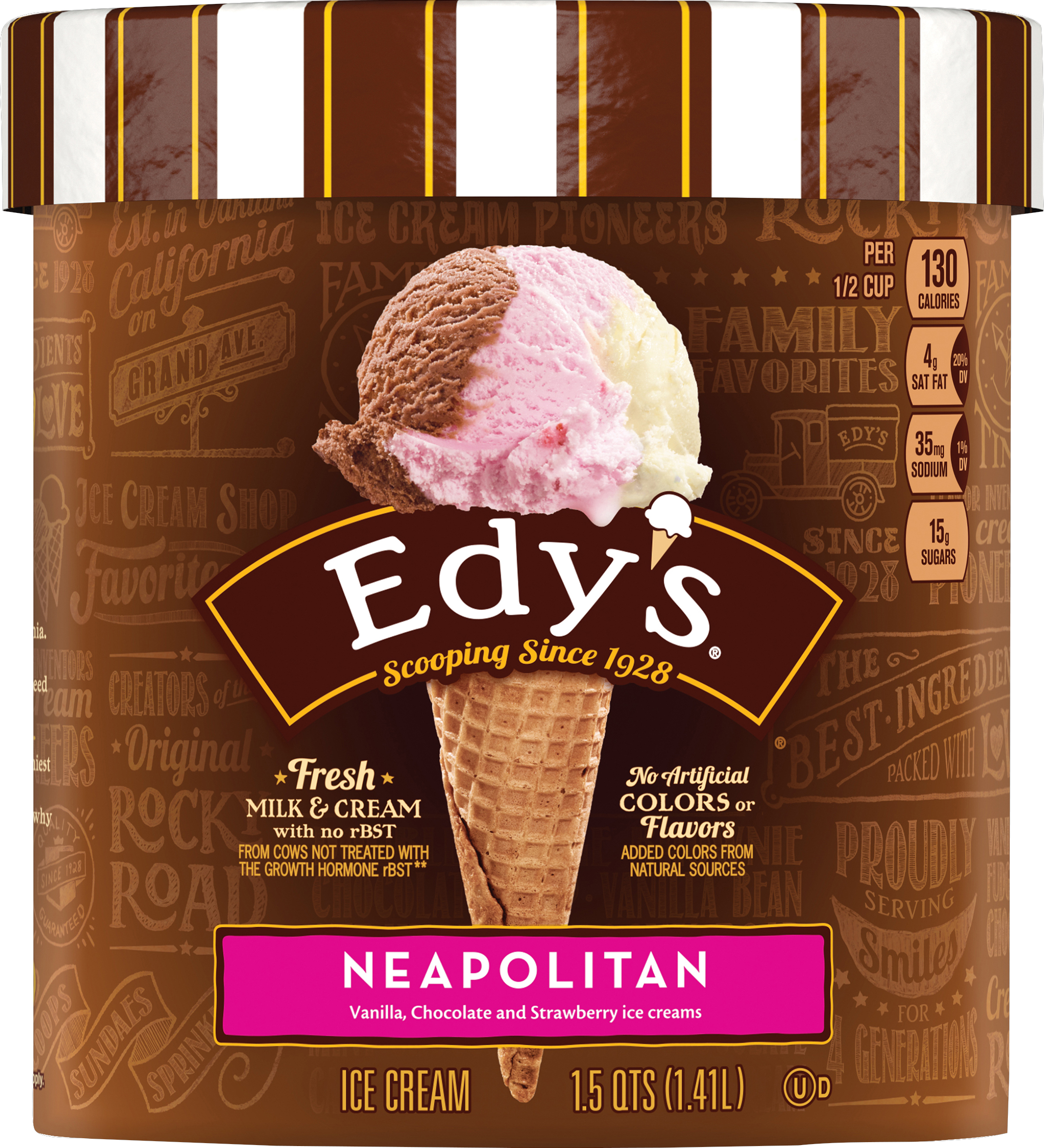 Edy's/Dreyer's Neapolitan Ice Cream, 48 Oz