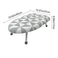 thumbnail image 3 of HHBEAUTY Tabletop Ironing Board, Small Ironing Boards with Iron Rest, Folding Iron Board, Extra Thick Cover, Portable Tabletop Ironing Board with Non-Slip Feet, 23.6x14.6", 3 of 6