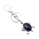 thumbnail image 2 of Llavero con forma de tortuga, colgante de tortuga marina con piedras preciosas naturales, regalo azul Blue Yuyangstore llavero de tortuga para hombres, 2 of 4